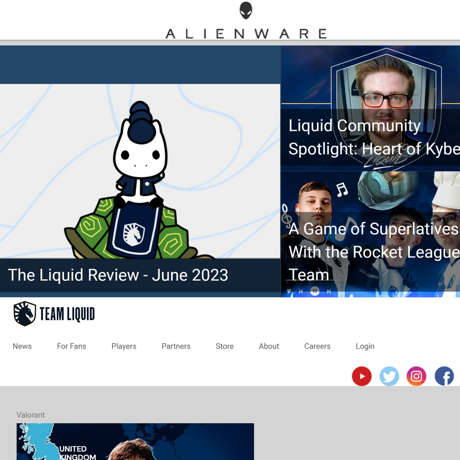 Team Liquid website